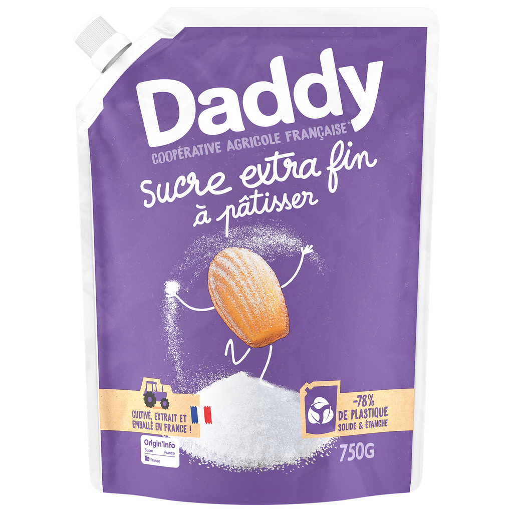 DADDY Azúcar extrafino perfil kraft 750 g