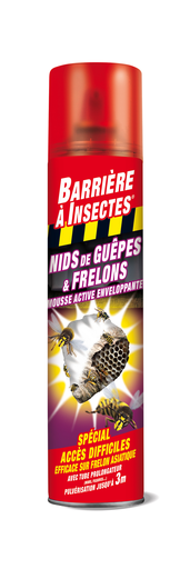 [3167770213010] BARRIERE A INSECTES® Anti mousse enveloppante spécial nids de guêpes et frelons 300 ml