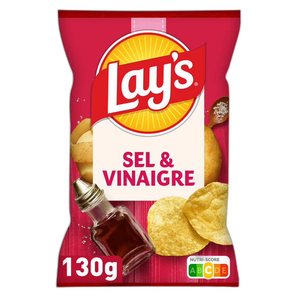 LAY'S Salt and Vinegar Chips 130 g