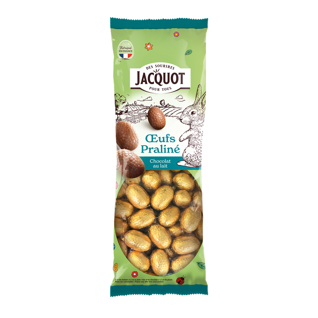 JACQUOT Mini ovos chocolate leite praliné 594 g