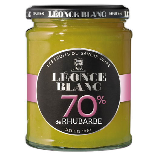 [3174061039266] LEONCE BLANC Confiture de rhubarbe 70% 320 g