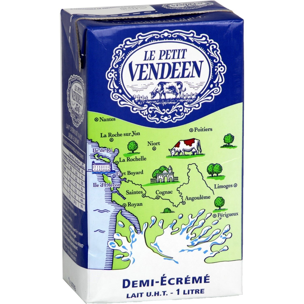 LE PETIT VENDEEN Semi-skimmed UHT Milk 1 L