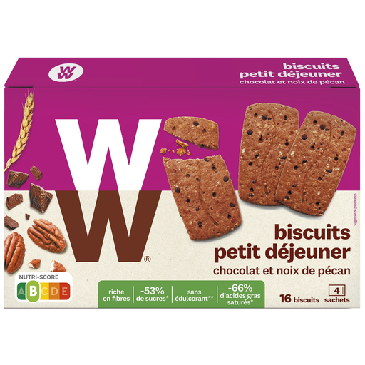 [3175681287211] WW Bolacha pequeno-almoço chocolate noz pecã 200 g
