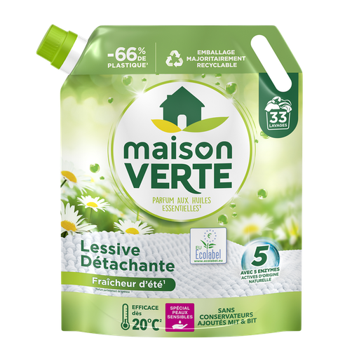 [3178041363785] MAISON VERTE Hypoallergenic Liquid Laundry Detergent Summer Freshness 1.485 L