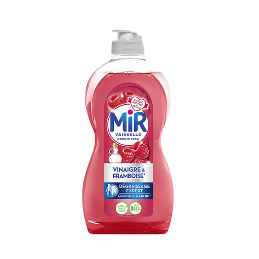 [3178041363853] MIR Dishwashing liquid expert degreasing vinegar raspberry 450 ml