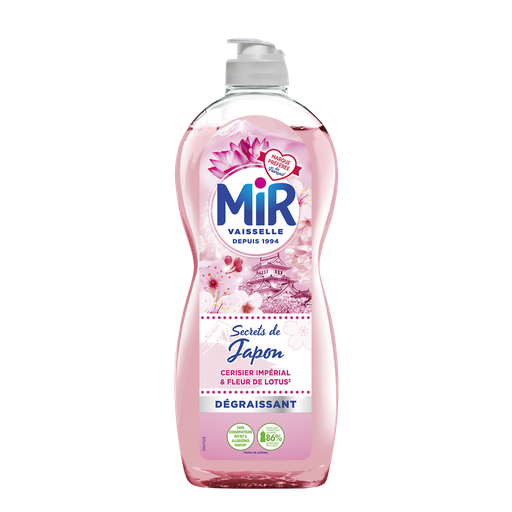 [3178041364096] MIR Lavavajillas líquido Secrets de Japon cerezo imperial y flor de loto 675 ml