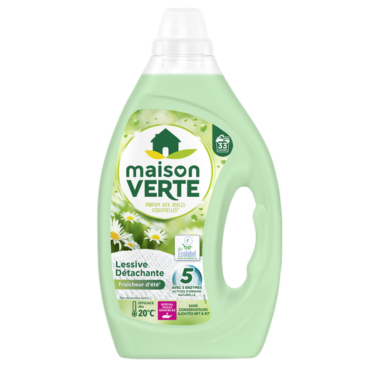 [3178041364355] MAISON VERTE Detergente Líquido Hipoalergénico Frescor de Verano 1,485 L