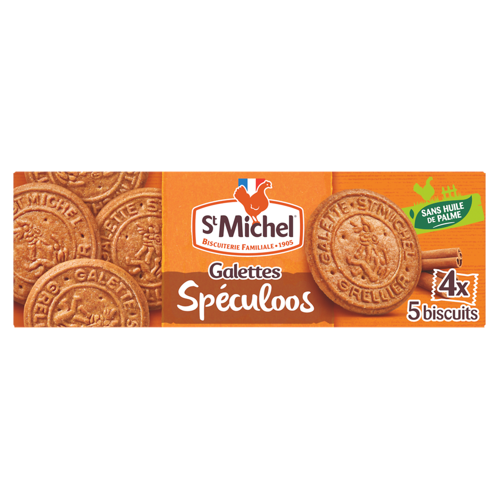 ST MICHEL Galettes spéculoos individuels 4x5 biscuits 130 g
