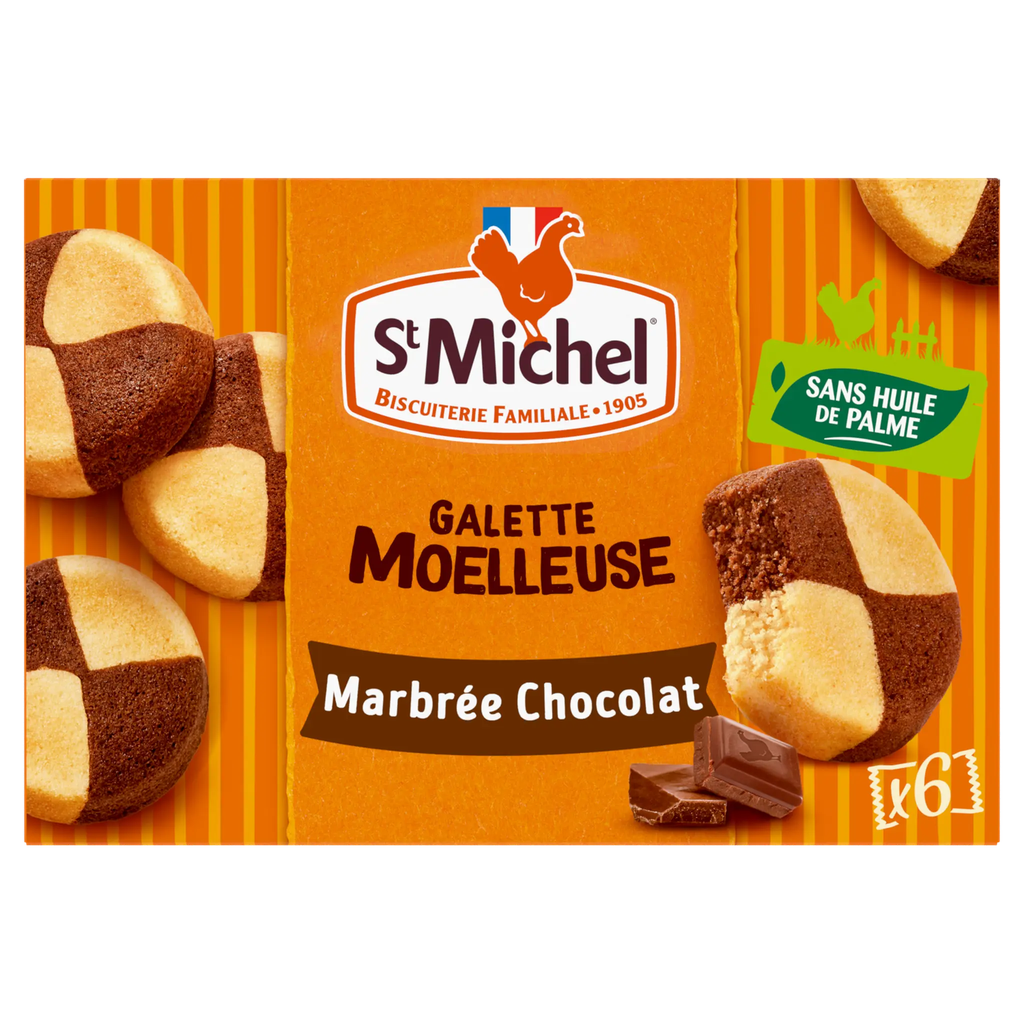 ST MICHEL Galettes Fofas Marmoreadas Chocolate 180 g