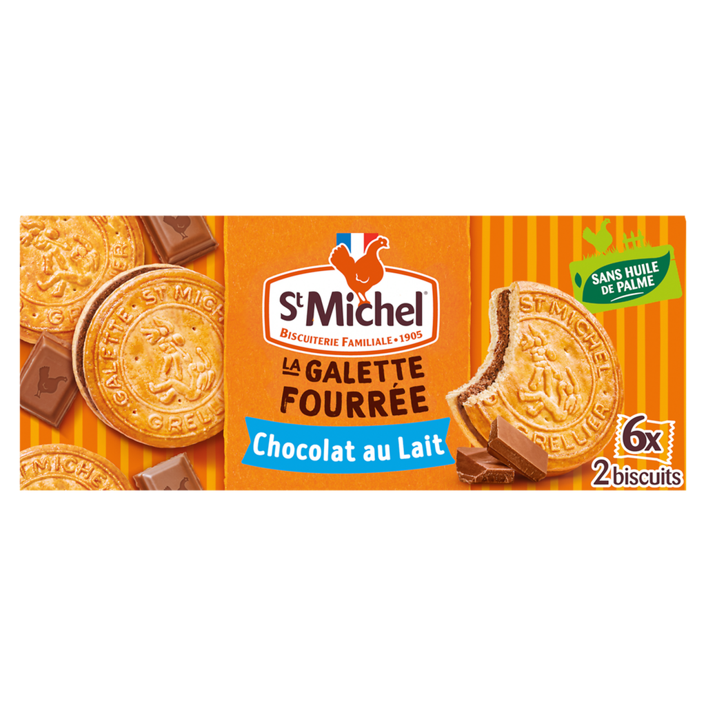 ST MICHEL Galette fourrée chocolat au lait 240 g