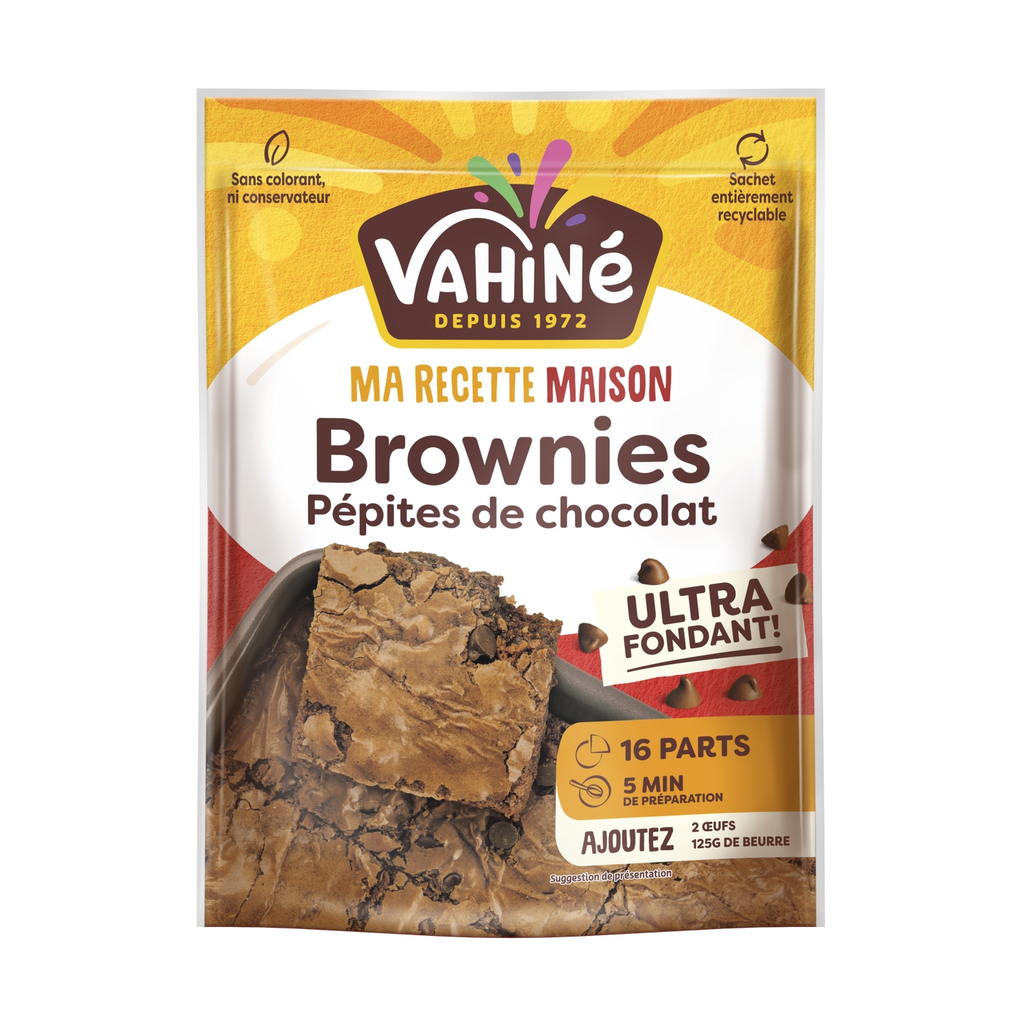 VAHINE Brownie mix with chocolate chips 310 g