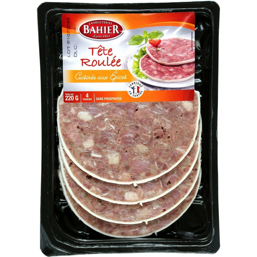 [3180050151789] BAHIER Rolled Pork Head 220 g
