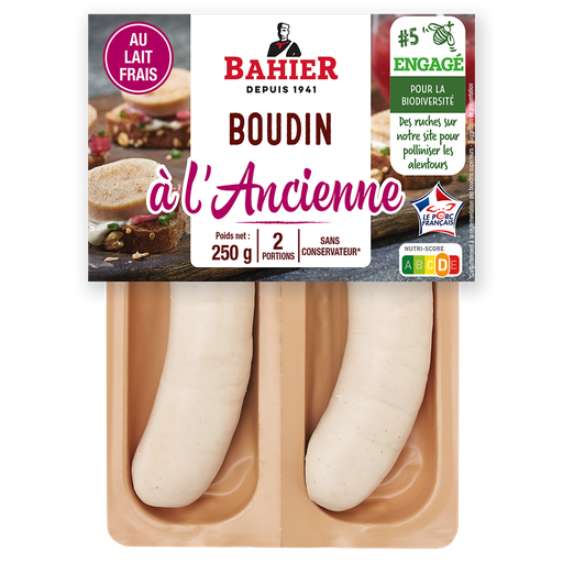 [3180050462007] BAHIER Traditional White Pudding with Isigny Cream 220 g