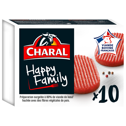 [3181232520188] CHARAL Haché Happy Family 10 x 80 g