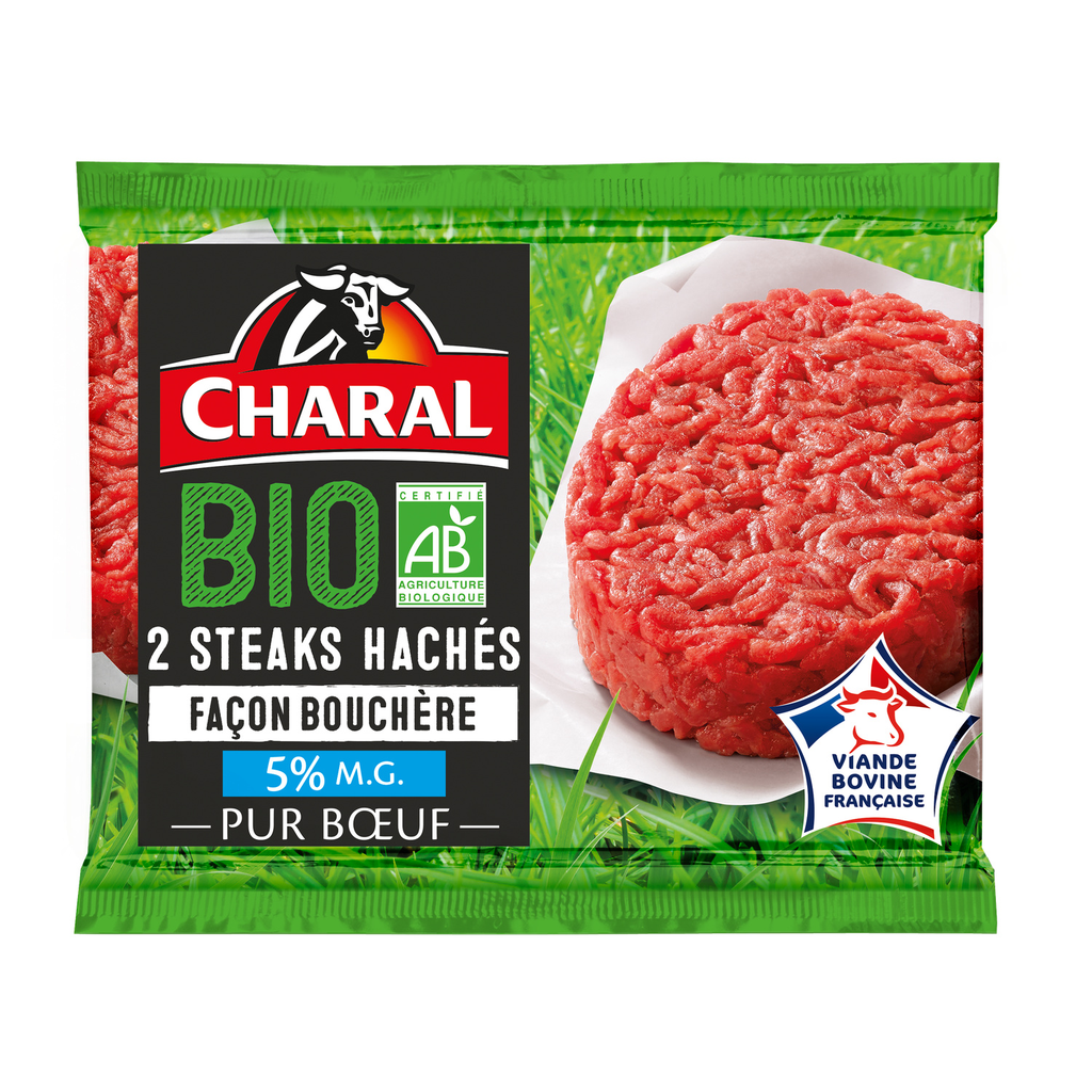 CHARAL Hambúrguer estilo talho Bio 5%MG 2x120g