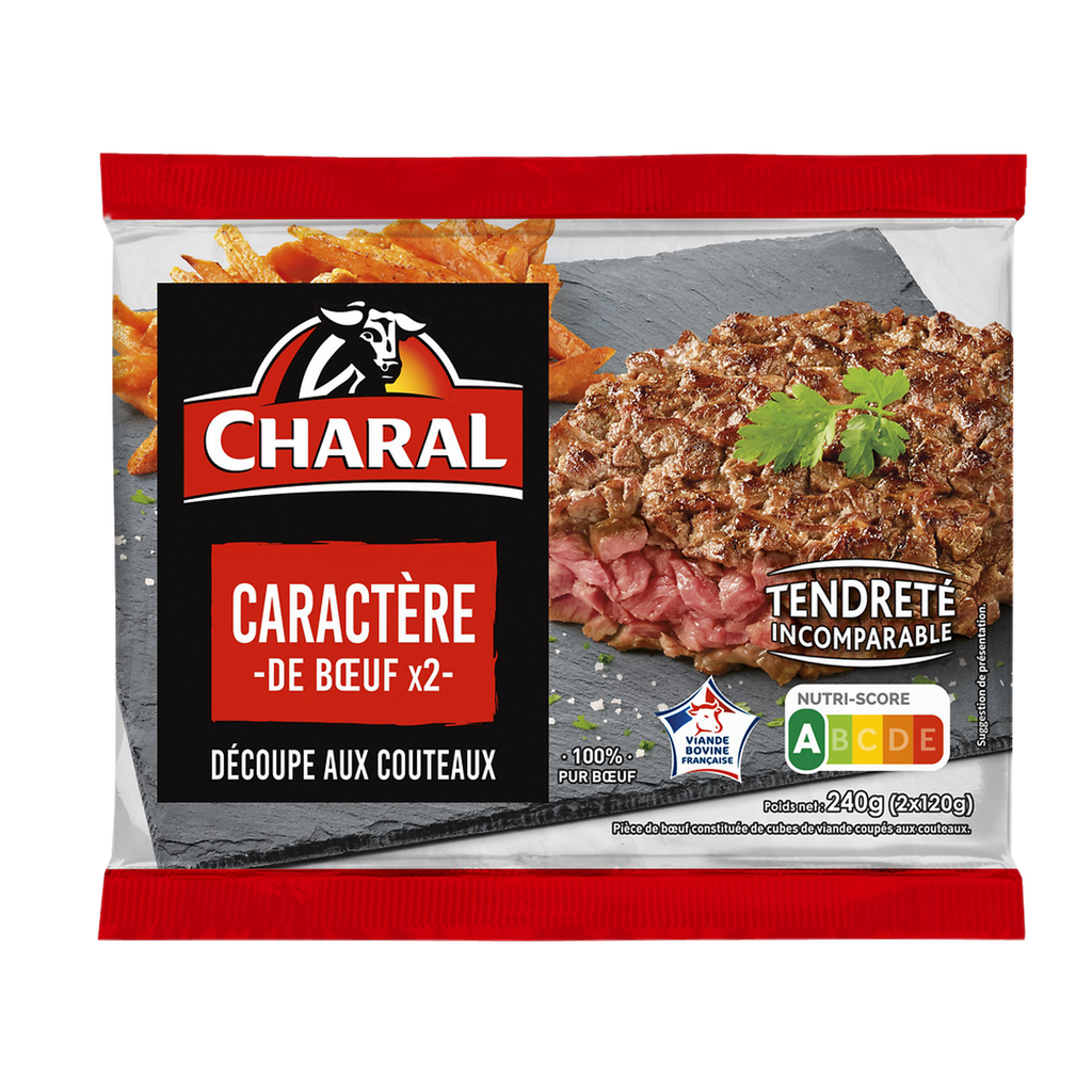 CHARAL Caractère de bœuf corte à faca 2 x 120 g
