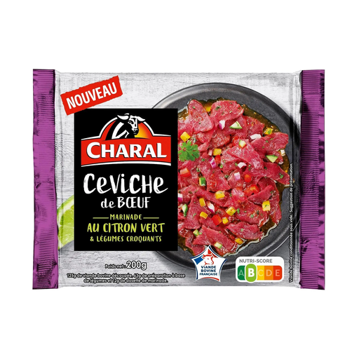 [3181238990992] CHARAL Beef Ceviche with lime marinade and crunchy vegetables 200 g