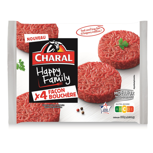 [3181239100505] CHARAL Happy Family façon bouchère 4 x 100 g