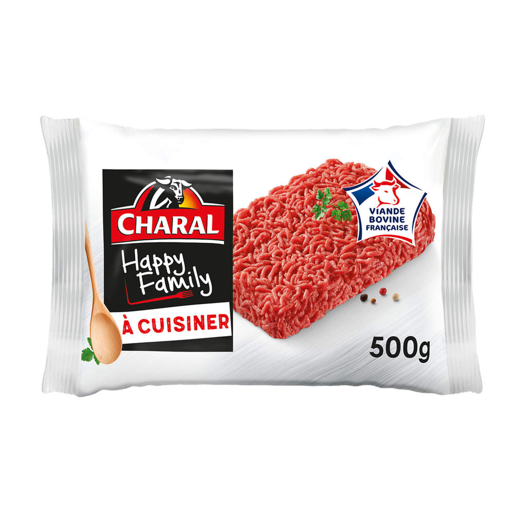 CHARAL Haché vrac à cuisiner Happy Family VBF 500 g