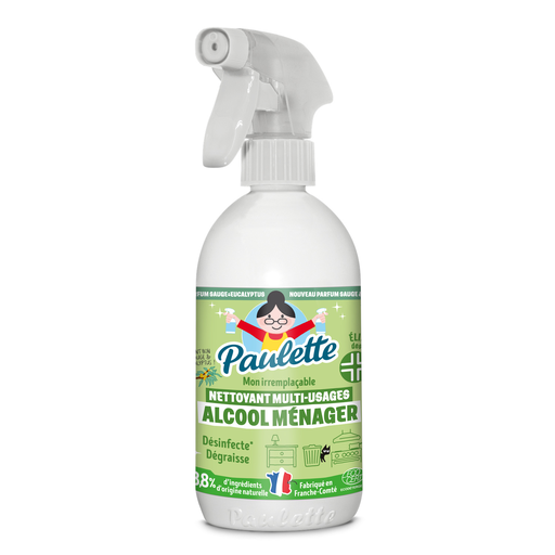 [3183940211488] PAULETTE Nettoyant Ménager Multi-Surfaces Désinfectant Eucalyptus 500 ml