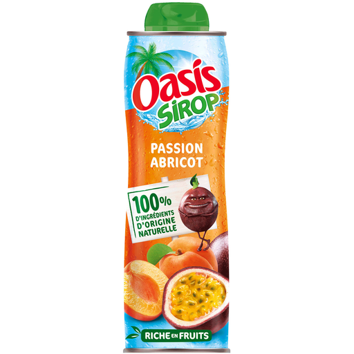 [3217690063209] OASIS Sirop Passion Abricot 0.6 L
