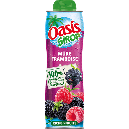 [3217690063285] OASIS Sirop à la mûre et framboise 0.6 L