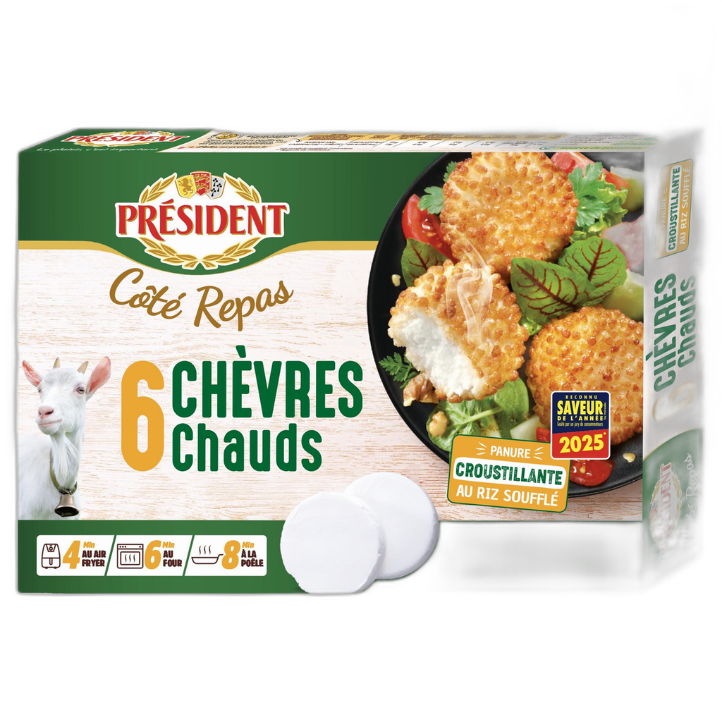 PRESIDENT Crispy Goat Cheese Pucks 150 g