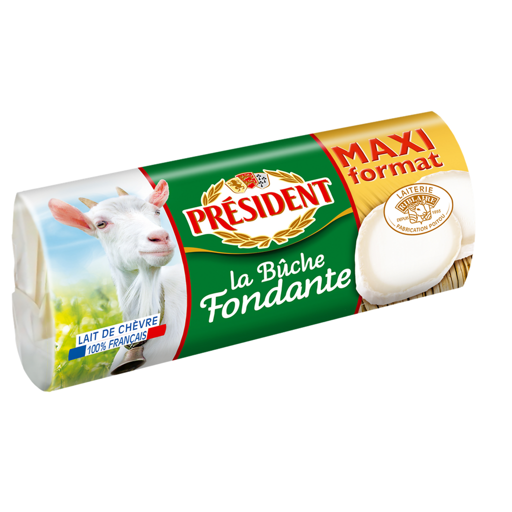 PRESIDENT Bûche de chèvre fondante 380 g