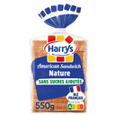 HARRY'S American Sandwich Pan de molde natural sin azúcares añadidos 14 rebanadas 550 g