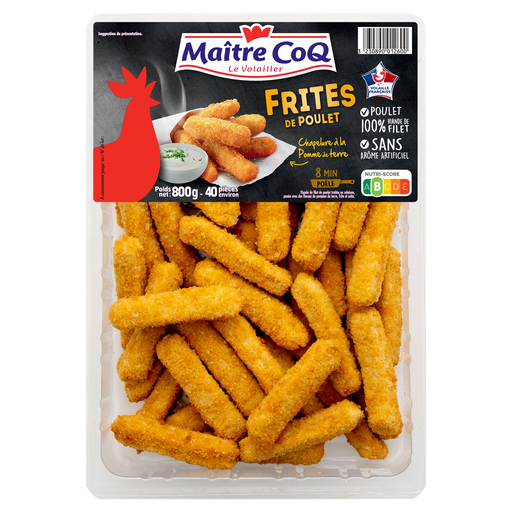 [3230890012600] MAITRE COQ Chicken Fries, 800 g