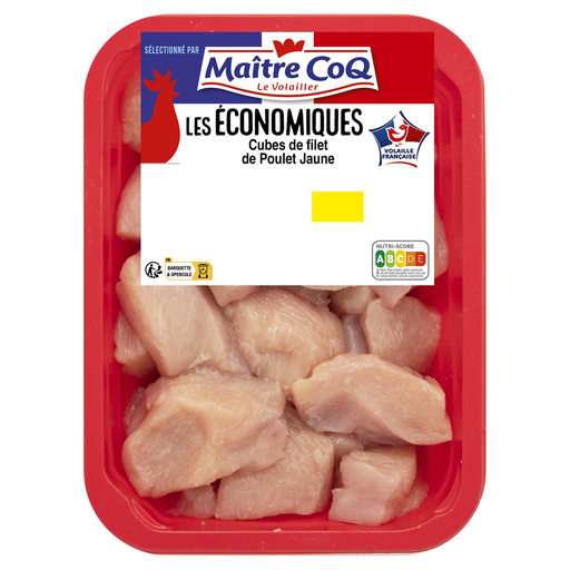 [3230890012914] MAITRE COQ Yellow chicken breast cubes, France 450 g