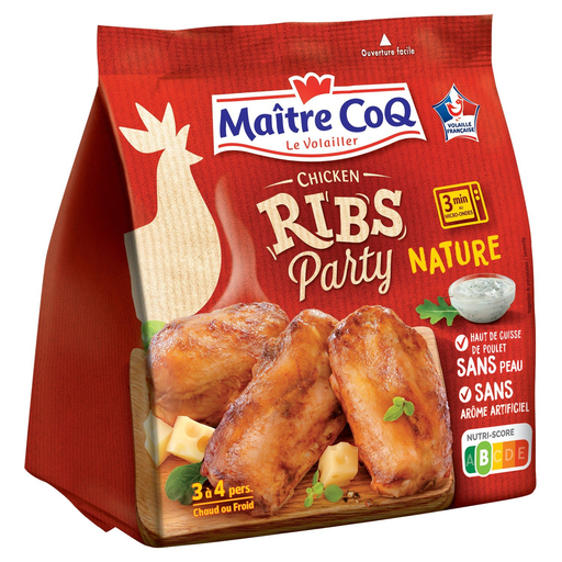 [3230890051739] MAITRE COQ Cooked Chicken Ribs Plain 400 g