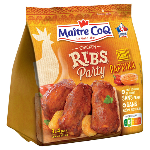 [3230890051746] MAITRE COQ Cooked Chicken Ribs Paprika 400 g