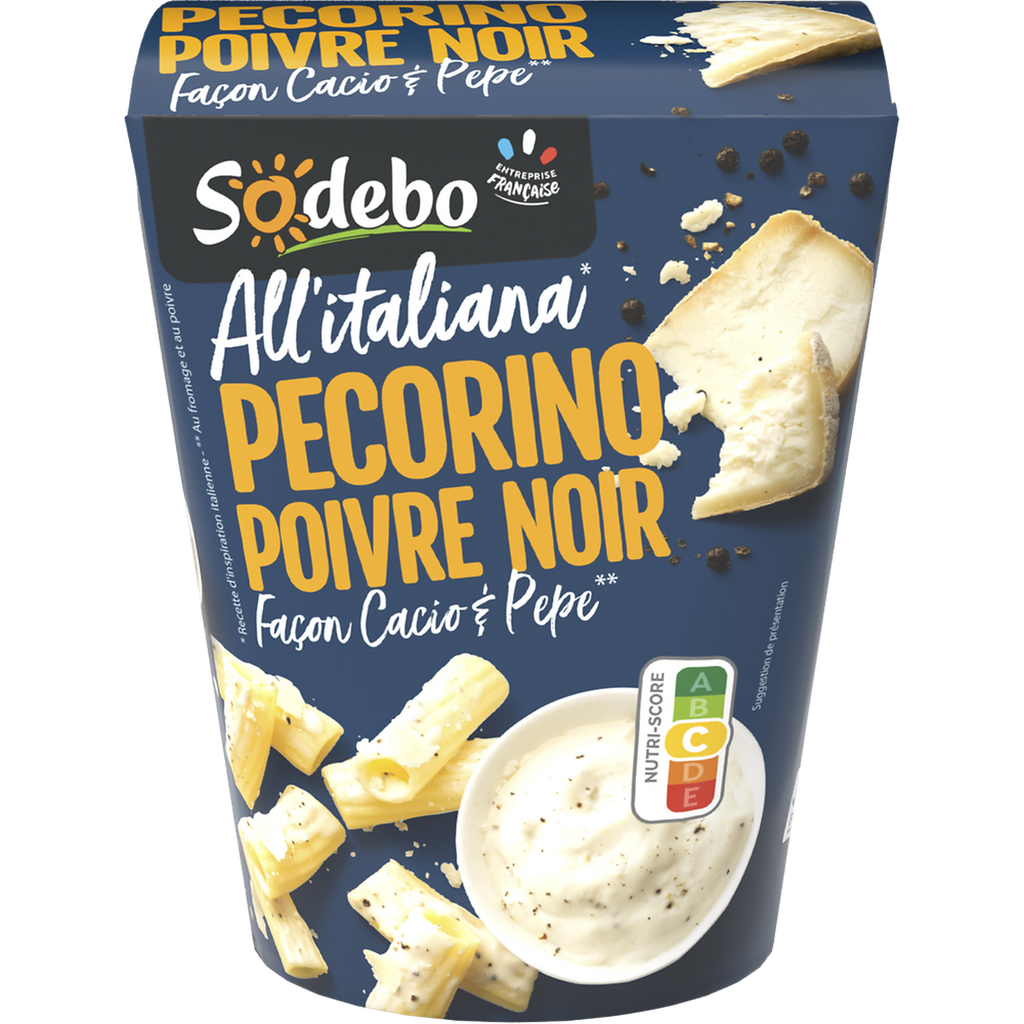 SODEBO Box All'Italiana Rigatoni Pecorino and Black Pepper 280 g