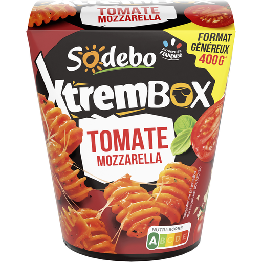 [3242271000755] SODEBO Xtrem Box Radiatori Tomato Mozzarella 400 g