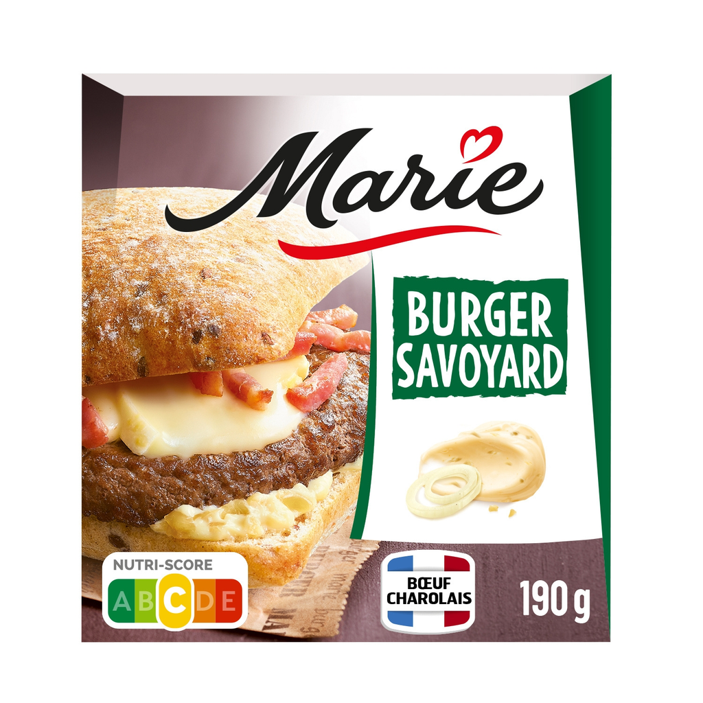 MARIE Hamburguesa Savoyard Ternera Charolesa Raclette Salsa de Cebolla 190 g