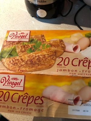 [3248833701467] VIVAGEL Ham and Cheese Crepes 1 kg