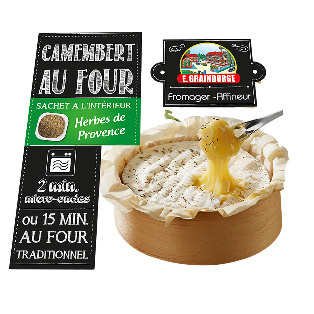 Camembert Au Four Herbes Prov 23%Mg 250G Graindorg