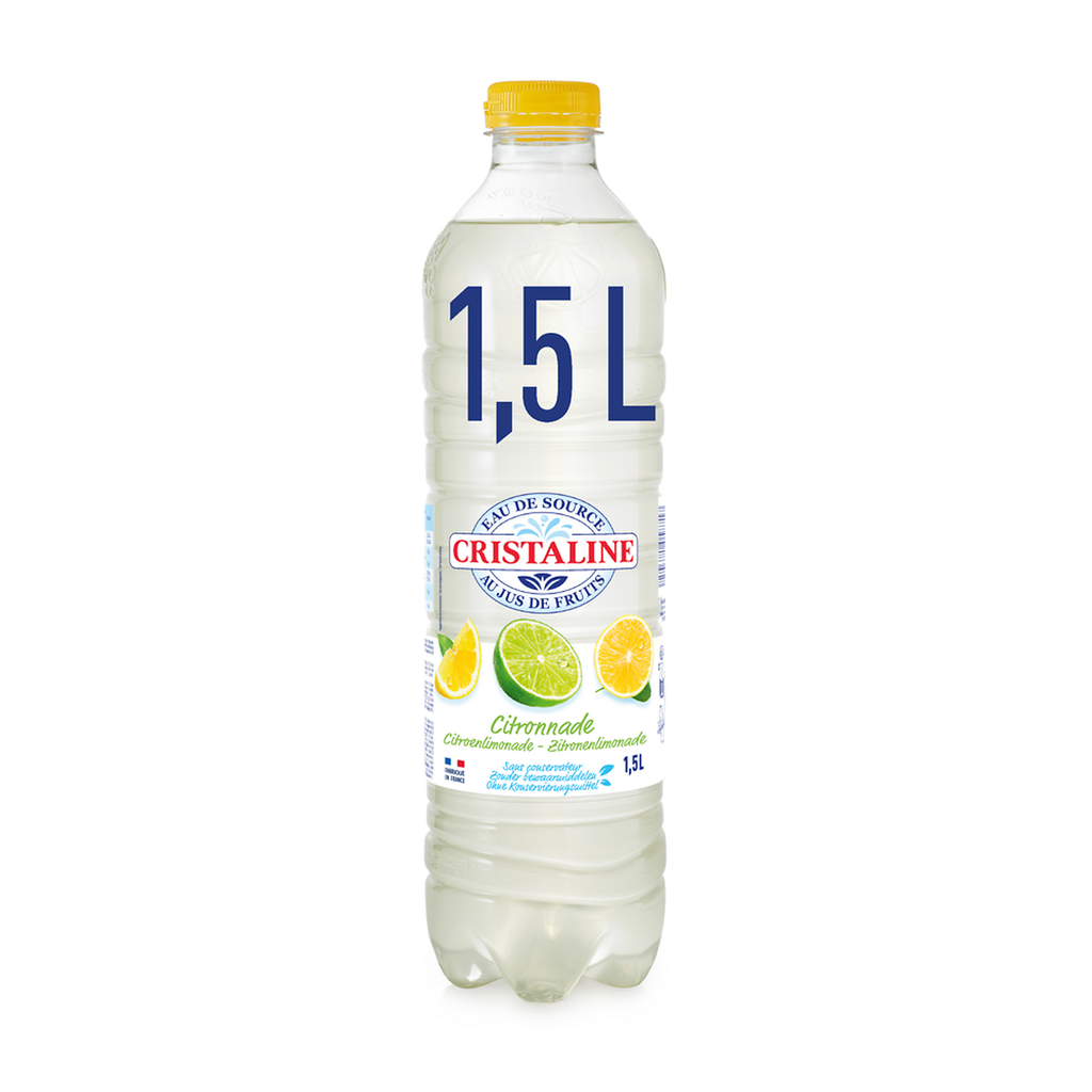 CRISTALINE Spring water with fruit juice lemonade 1.5 L