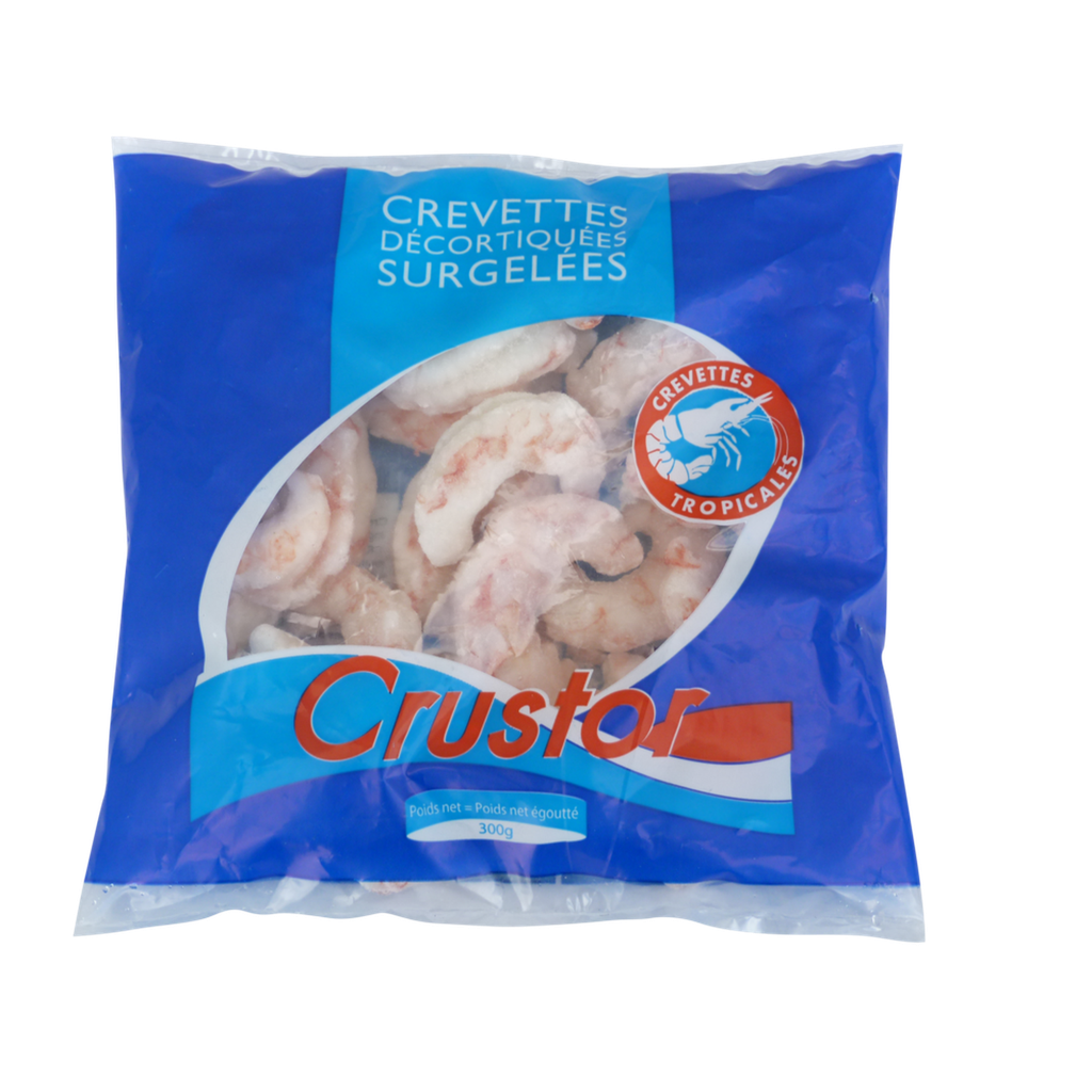 CRUSTOR Camarões descascados crus Argentina 26/30 300 g