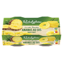 ROCHEFONTAINE Ananas en tranches au jus sans sucres ajoutés 2 x 140 g