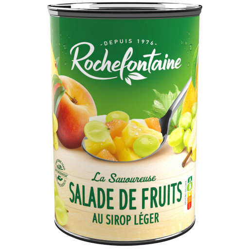[3255693000517] ROCHEFONTAINE Cocktail de fruits au sirop 410 g