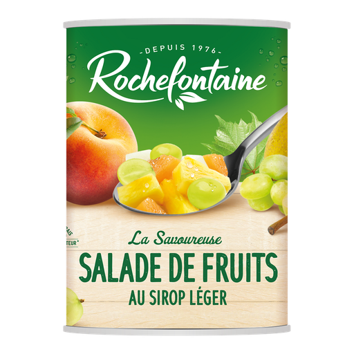 [3255693000524] ROCHEFONTAINE Cocktail de fruits au sirop 820 g