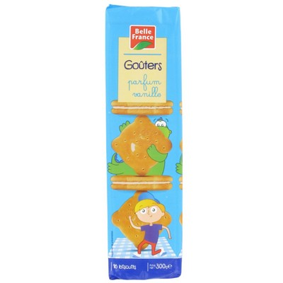BELLE FRANCE Bolachas Quadradas Baunilha 300 g