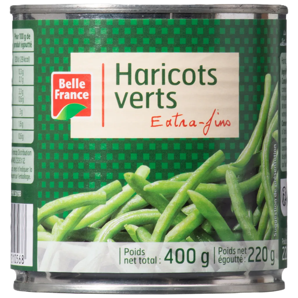 1 2 Haricots Verts Extra- Fins Belle France