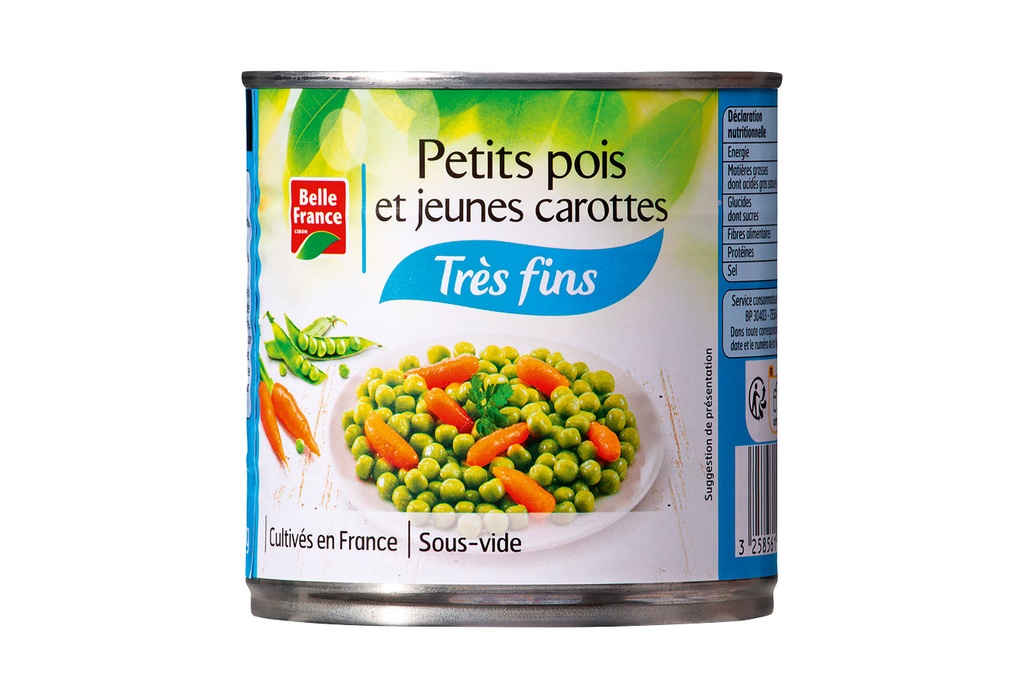 1 2 Petits Pois Carottes Tres Fins Belle France