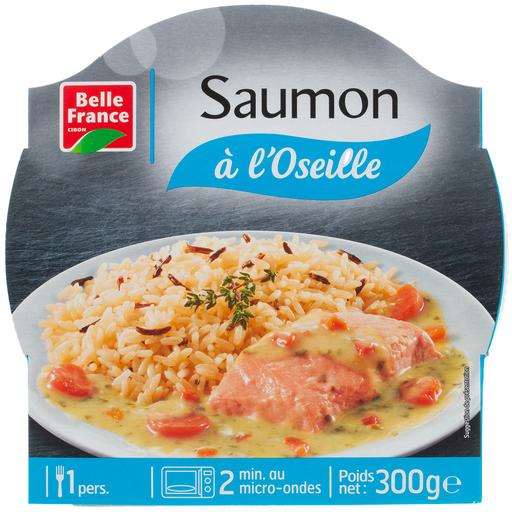 [3258561240428] BELLE FRANCE Salmão com Molho de Azedas e Massa 300 g