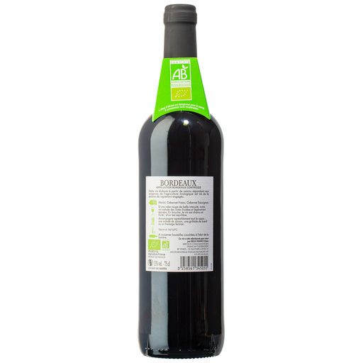 [3258561345055] BELLE FRANCE Bordeaux rouge bio 75 cl