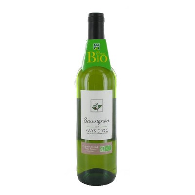 [3258561345772] BELLE FRANCE Sauvignon Blanc Pays d'Oc Organic Wine 75 cl