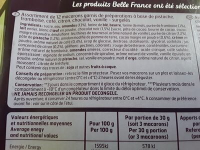 12 Macarons Assortis 145G Surgeles Belle France